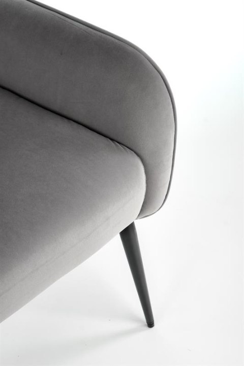 Halmar VERDON fotel wypoczynkowy popielaty BLUVEL #14 materiał: tkanina velvet / stal Halmar VERDON fotel wypoczynkowy popielaty BLUVEL #14 materiał: tkanina velvet / stal
