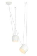 King Home Lampa wisząca EYE 2 biała - LED, aluminium rozmieszczenie dowolne King Home Lampa wisząca EYE 2 biała - LED, aluminium rozmieszczenie dowolne