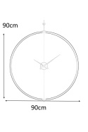 King Home Zegar ścienny DOBLE RING 90 okrągły obręcz ze stali wskazówki drewniane elementy mosiężne King Home Zegar ścienny DOBLE RING 90 okrągły obręcz ze stali wskazówki drewniane elementy mosiężne