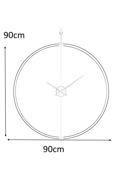 King Home Zegar ścienny DOBLE RING 90 okrągły obręcz ze stali wskazówki drewniane elementy mosiężne King Home Zegar ścienny DOBLE RING 90 okrągły obręcz ze stali wskazówki drewniane elementy mosiężne