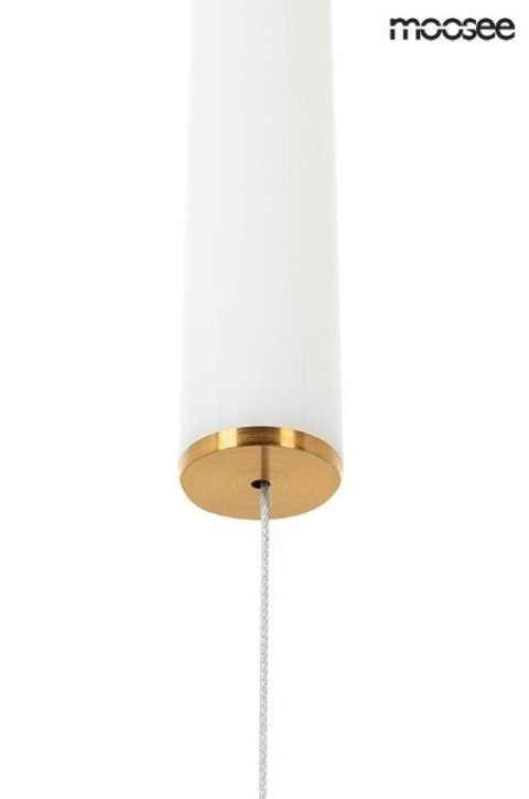 Moosee MOOSEE lampa wisząca LIBRA 60 IN biała / złota Moosee MOOSEE lampa wisząca LIBRA 60 IN biała / złota
