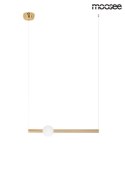 LAMPA WISZĄCA SUFITOWA LED LIBRA 60 ON ZŁOTA STAL NIERDZEWNA KLOSZ BIAŁY SZKLANY Moosee MOOSEE LAMPA WISZĄCA SUFITOWA LED LIBRA 60 ON ZŁOTA STAL NIERDZEWNA KLOSZ BIAŁY SZKLANY Moosee MOOSEE