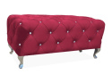 SIGNAL PUFA / ŁAWKA HESTIA VELVET BORDO BLUVEL 59/ METAL SREBRNY PIKOWANA Z KRYSZTAŁKAMI SIGNAL PUFA / ŁAWKA HESTIA VELVET BORDO BLUVEL 59/ METAL SREBRNY PIKOWANA Z KRYSZTAŁKAMI