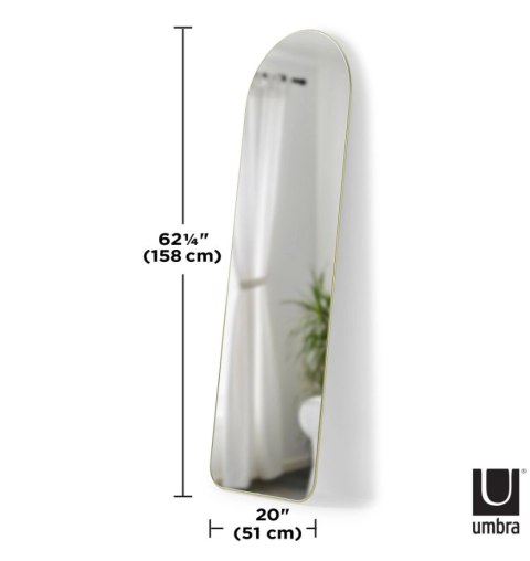 Umbra UMBRA lustro łukowe HUBBA 51 x 157 cm złote Umbra UMBRA lustro łukowe HUBBA 51 x 157 cm złote