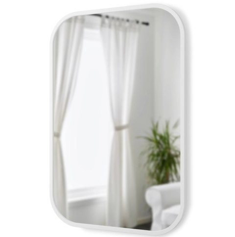 Umbra UMBRA lustro prostokątne HUB 61 x 91 cm białe Umbra UMBRA lustro prostokątne HUB 61 x 91 cm białe