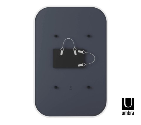 Umbra UMBRA lustro prostokątne HUB 61 x 91 cm białe Umbra UMBRA lustro prostokątne HUB 61 x 91 cm białe