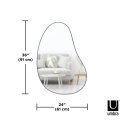 Umbra UMBRA lustro ścienne HUBBA 86 cm metaliczno / tytanowe Umbra UMBRA lustro ścienne HUBBA 86 cm metaliczno / tytanowe