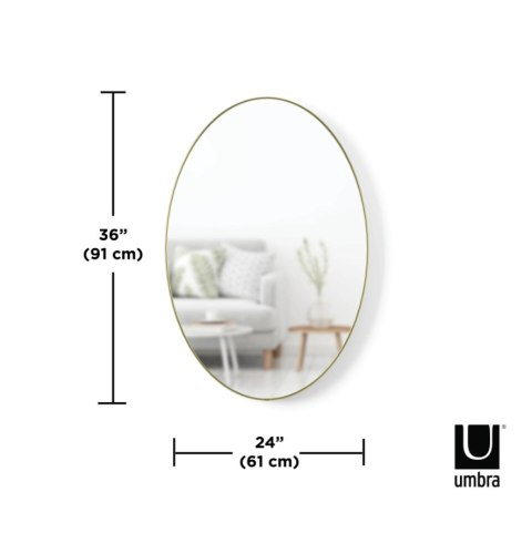 Umbra UMBRA owalne lustro 61 x 91 cm złote Umbra UMBRA owalne lustro 61 x 91 cm złote