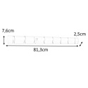 Umbra UMBRA wieszak na ubrania wiszący FLIP 8 - drewno naturalny metal niklowany składane haczyki Umbra UMBRA wieszak na ubrania wiszący FLIP 8 - drewno naturalny metal niklowany składane haczyki