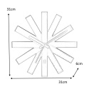 Umbra UMBRA zegar okrągły RIBBON - czarny stalowe paski Umbra UMBRA zegar okrągły RIBBON - czarny stalowe paski