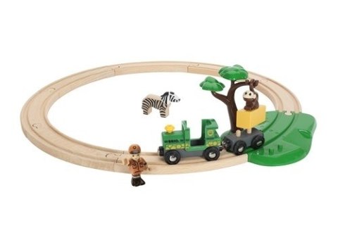 BRIO BRIO World Kolejka Drewniana Safari 17el.