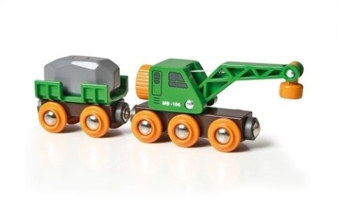 BRIO BRIO World Kolejowy Wagon Dźwigowy BRIO BRIO World Kolejowy Wagon Dźwigowy