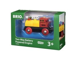 BRIO BRIO World Lokomotywa na Baterie Żółta