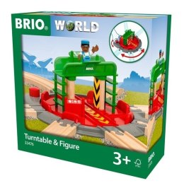 BRIO BRIO World Obrotnica Kolejowa Z Figurką