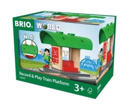 BRIO BRIO World Peron Kolejowy z Nagrywarką