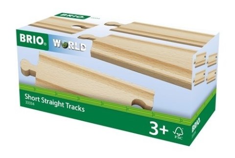 BRIO BRIO World Tory Krótkie Proste Zestaw 4szt BRIO BRIO World Tory Krótkie Proste Zestaw 4szt