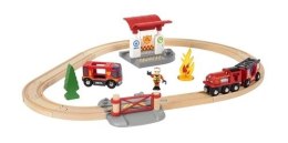 BRIO BRIO World Zestaw Kolejka Straż Pożarna