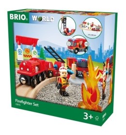 BRIO BRIO World Zestaw Kolejka Straż Pożarna