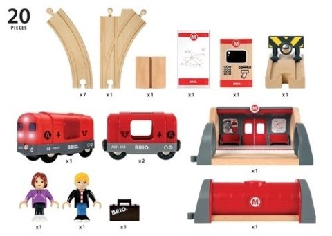 BRIO BRIO World Zestaw Startowy Metro BRIO BRIO World Zestaw Startowy Metro
