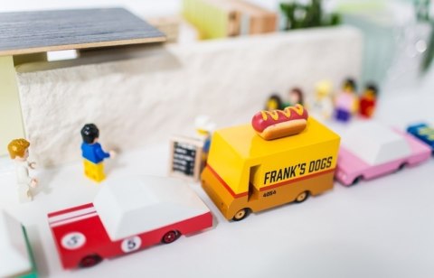 Candylab Candylab Samochód Drewniany Hot Dog Van Candylab Candylab Samochód Drewniany Hot Dog Van