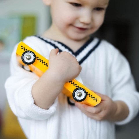 Candylab Candylab Samochód Drewniany Taxi Cab Candylab Candylab Samochód Drewniany Taxi Cab