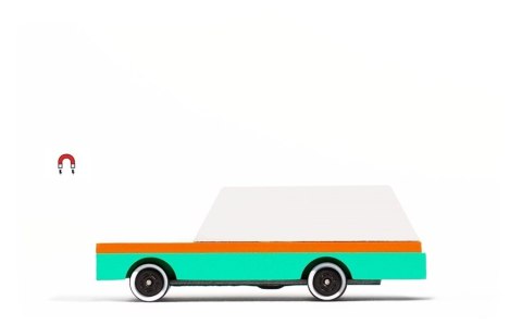 Candylab Candylab Samochód Drewniany Teal Wagon Candylab Candylab Samochód Drewniany Teal Wagon