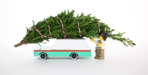 Candylab Candylab Samochód Drewniany Teal Wagon Candylab Candylab Samochód Drewniany Teal Wagon