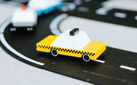 Candylab Candylab Samochód Drewniany Yellow Taxi Candylab Candylab Samochód Drewniany Yellow Taxi