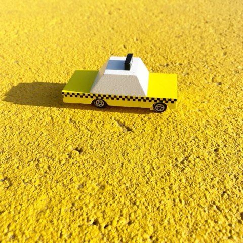 Candylab Candylab Samochód Drewniany Yellow Taxi Candylab Candylab Samochód Drewniany Yellow Taxi