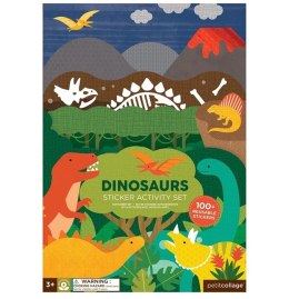 Petit Collage Petit Collage Naklejki z Planszą Dinozaur