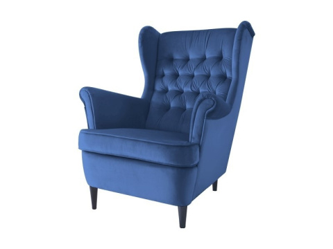 SIGNAL FOTEL WYPOCZYNKOWY HARRY VELVET GRANATOWY BLUVEL 86 / WENGE SIGNAL FOTEL WYPOCZYNKOWY HARRY VELVET GRANATOWY BLUVEL 86 / WENGE
