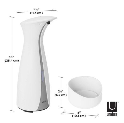 Umbra UMBRA dozownik do mydła OTTO 250 ml biały / szary Umbra UMBRA dozownik do mydła OTTO 250 ml biały / szary