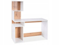 SIGNAL BIURKO B-007 BIAŁY MAT / DĄB WOTAN - płyta laminowana MDF, biurko z półkami, do pokoju młodzieżowego, biura SIGNAL BIURKO B-007 BIAŁY MAT / DĄB WOTAN - płyta laminowana MDF, biurko z półkami, do pokoju młodzieżowego, biura