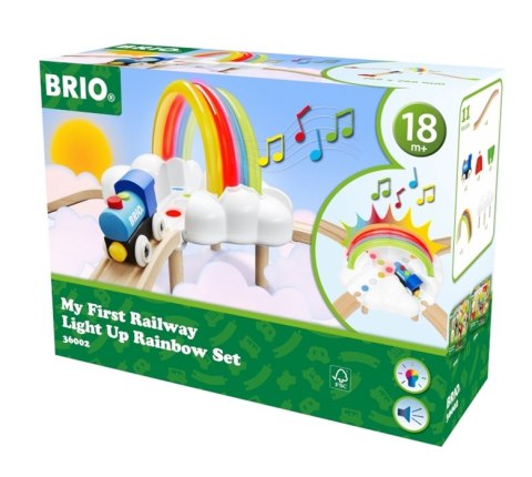 BRIO BRIO Moja Pierwsza Kolejka Świecąca Tęcza BRIO BRIO Moja Pierwsza Kolejka Świecąca Tęcza