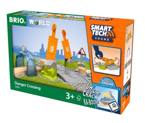 BRIO BRIO Smart Tech Zabawka Przejazd Kolejowy Uwaga Niebezpieczeństwo BRIO BRIO Smart Tech Zabawka Przejazd Kolejowy Uwaga Niebezpieczeństwo