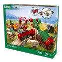 BRIO BRIO World Kolejka Drewniana Farma 30el.