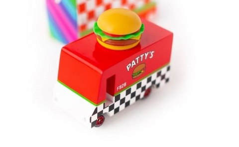 Candylab Candylab Samochód Drewniany Hamburger Van Candylab Candylab Samochód Drewniany Hamburger Van