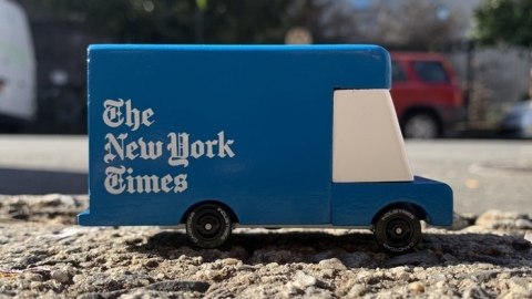 Candylab Candylab Samochód Drewniany NY Times Van Candylab Candylab Samochód Drewniany NY Times Van