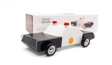 Candylab Candylab Samochód Drewniany Police Cruiser Candylab Candylab Samochód Drewniany Police Cruiser