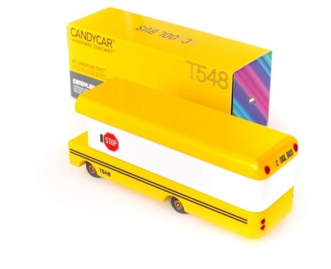 Candylab Candylab Samochód Drewniany School Bus Candylab Candylab Samochód Drewniany School Bus