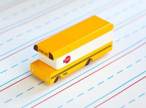 Candylab Candylab Samochód Drewniany School Bus Candylab Candylab Samochód Drewniany School Bus
