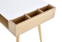 Halmar B45 biurko biały/dąb złoty MDF + melamina stal malowana Halmar B45 biurko biały/dąb złoty MDF + melamina stal malowana