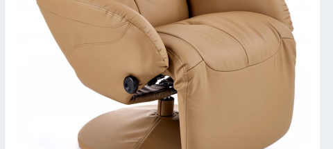 Halmar OPTIMA recliner fotel rozkładany beżowy materiał: eco skóra / PVC Halmar OPTIMA recliner fotel rozkładany beżowy materiał: eco skóra / PVC