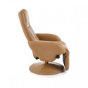 Halmar OPTIMA recliner fotel rozkładany beżowy materiał: eco skóra / PVC Halmar OPTIMA recliner fotel rozkładany beżowy materiał: eco skóra / PVC