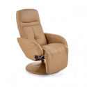 Halmar OPTIMA recliner fotel rozkładany beżowy materiał: eco skóra / PVC Halmar OPTIMA recliner fotel rozkładany beżowy materiał: eco skóra / PVC