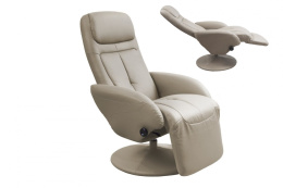 Halmar OPTIMA recliner fotel rozkładany cappuccino materiał: eco skóra / PVC