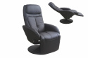 Halmar OPTIMA recliner fotel rozkładany czarny materiał: eco skóra / PVC Halmar OPTIMA recliner fotel rozkładany czarny materiał: eco skóra / PVC