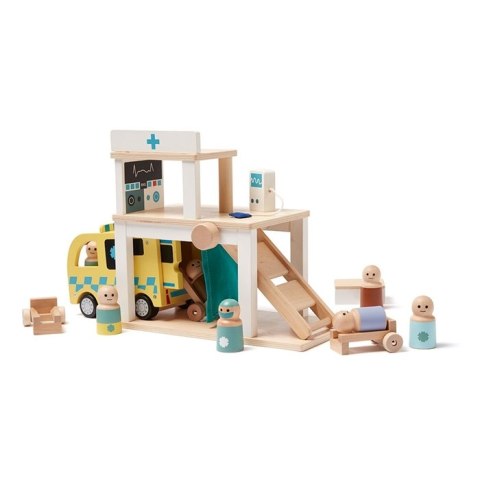 Kids Concept Kids Concept Aiden Drewniana Zabawka Szpital z Figurkami Kids Concept Kids Concept Aiden Drewniana Zabawka Szpital z Figurkami
