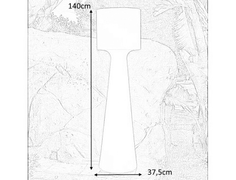 LAMPA ogrodowa PODŁGOWA GRACE 140 C BIAŁA - LED TWORZYWO New Garden NEW GARDEN do wnętrz i na zewnątrz LAMPA ogrodowa PODŁGOWA GRACE 140 C BIAŁA - LED TWORZYWO New Garden NEW GARDEN do wnętrz i na zewnątrz