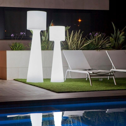 LAMPA ogrodowa PODŁGOWA GRACE 140 C BIAŁA - LED TWORZYWO New Garden NEW GARDEN do wnętrz i na zewnątrz LAMPA ogrodowa PODŁGOWA GRACE 140 C BIAŁA - LED TWORZYWO New Garden NEW GARDEN do wnętrz i na zewnątrz